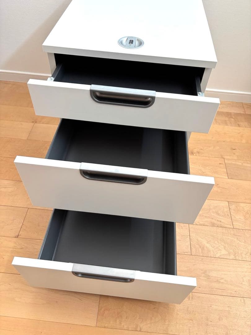 【IKEA】 ガッラント デスクワゴン オフィス ユニット 3段 キャスター付き