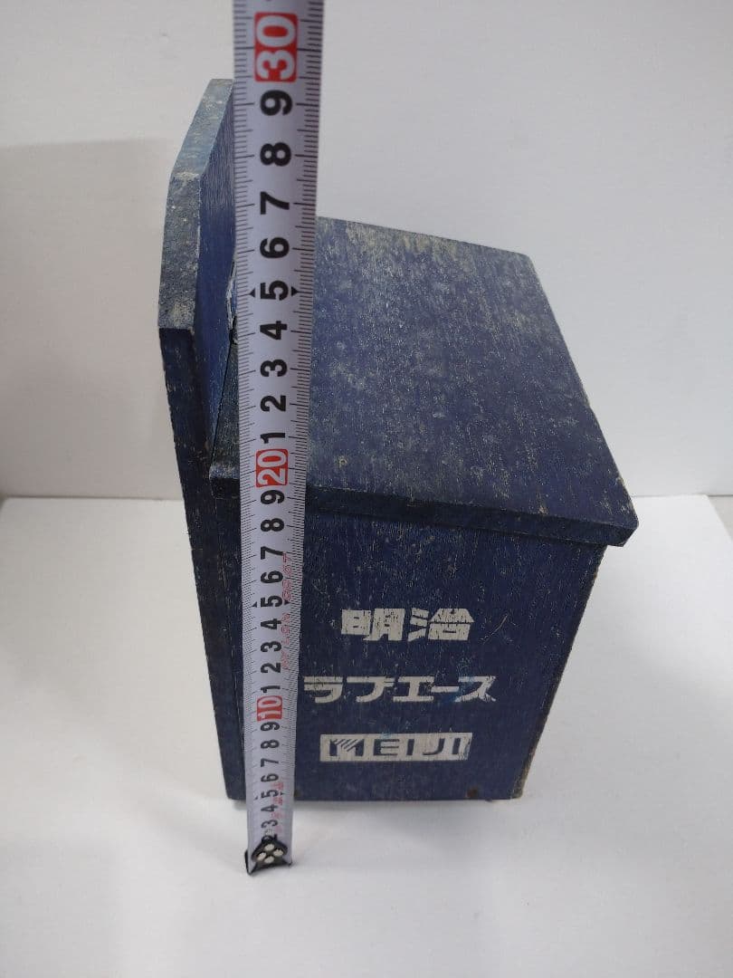 明治牛乳牛乳箱 木製収納ボックス 木箱 レトロ