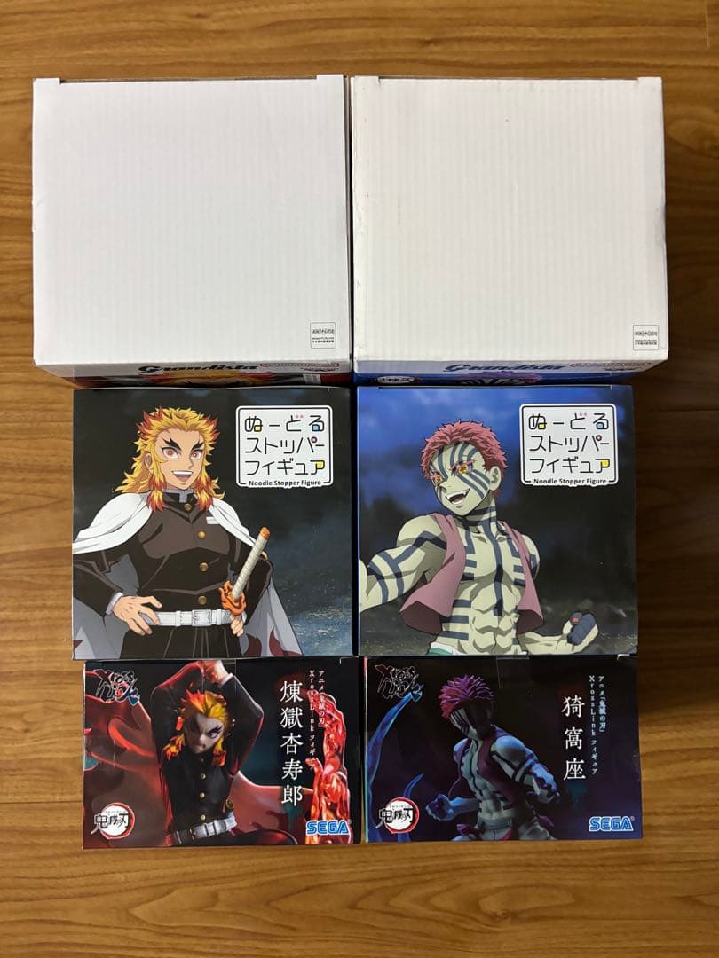 鬼滅の刃　煉獄杏寿郎　猗窩座　フィギュア6体セット