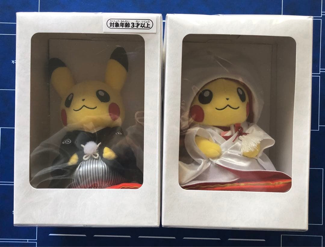 Pokemon Garden Wedding ぬいぐるみピカチュウ和婚2体セット