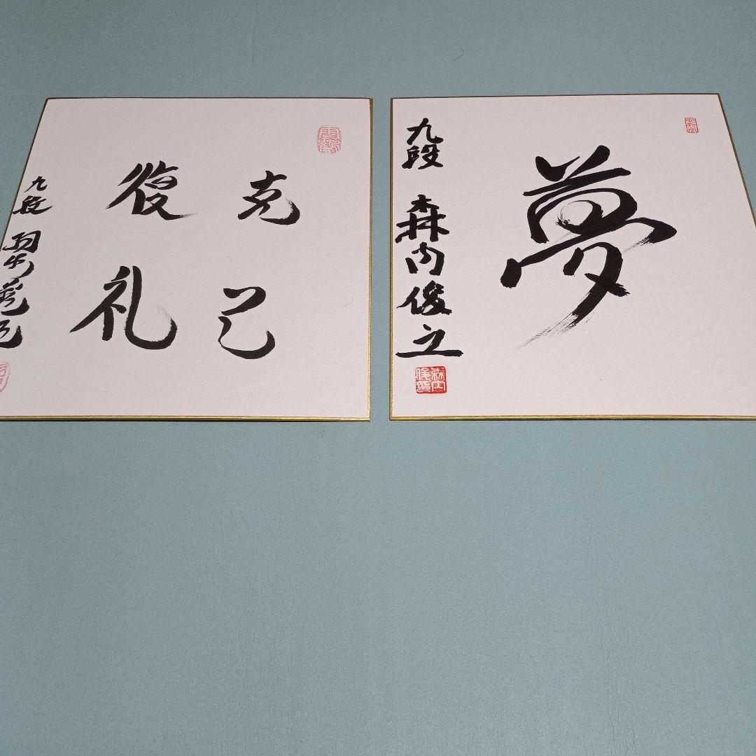 【週末特価】達人色紙セット 羽生善治達人2023&森内俊之達人2025