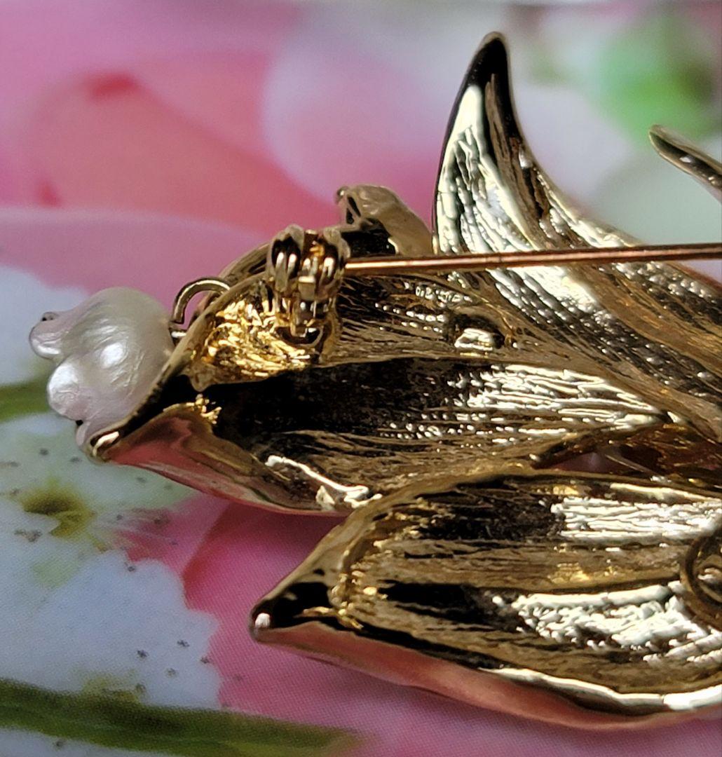 ヴァンドームブティック　 ブローチ　スズラン　すずらん　帯留め　代用