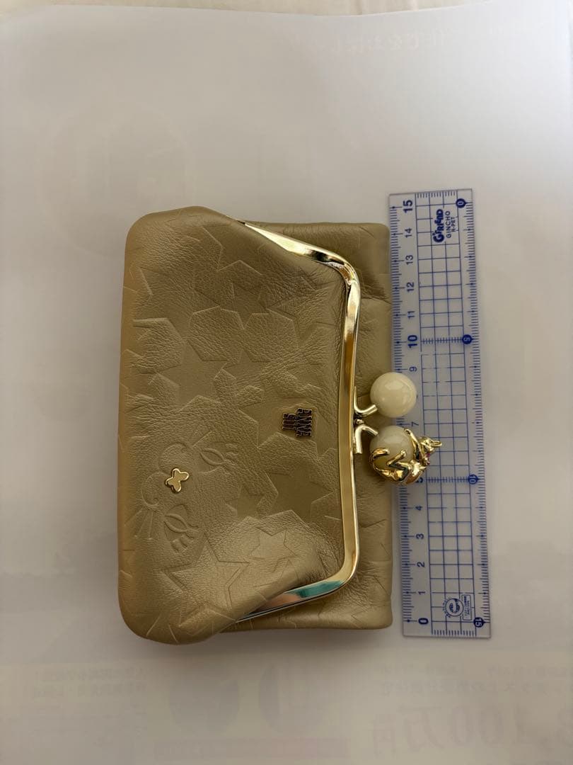 ANNA SUI ゴールド 星柄 二つ折り財布