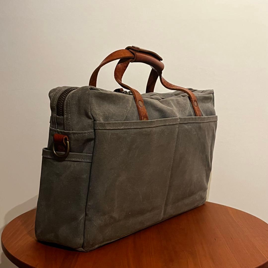 バッグ BRADLEY MOUNTAIN Waxed Canvas Briefcase