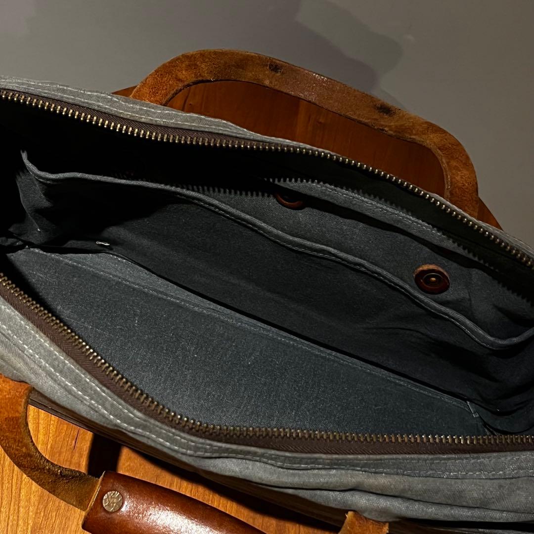 バッグ BRADLEY MOUNTAIN Waxed Canvas Briefcase