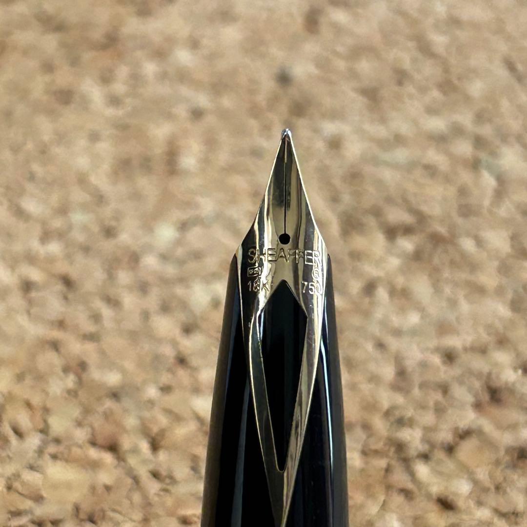 シェーファーレガシーヘリテージ万年筆　ブラックラッカーパラディウム ペン先18K