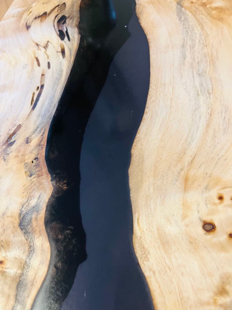 ポプラ　レジンテーブル　ソファテーブル　リバーテーブル　サイドテーブル