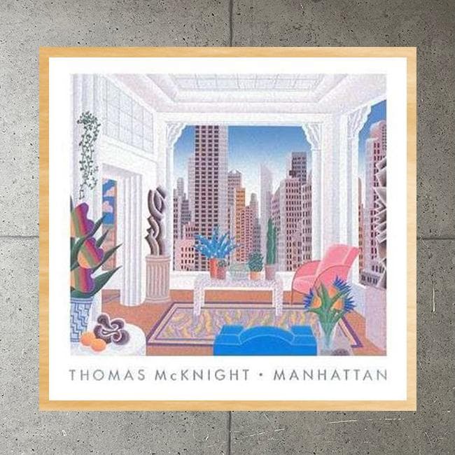 額装済/Manhattan/トーマス マックナイト/ポスター