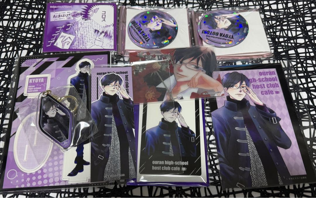 桜蘭高校ホスト部 カフェ 缶バッジ アクリルカード 特典 鳳 鏡夜 アクスタ