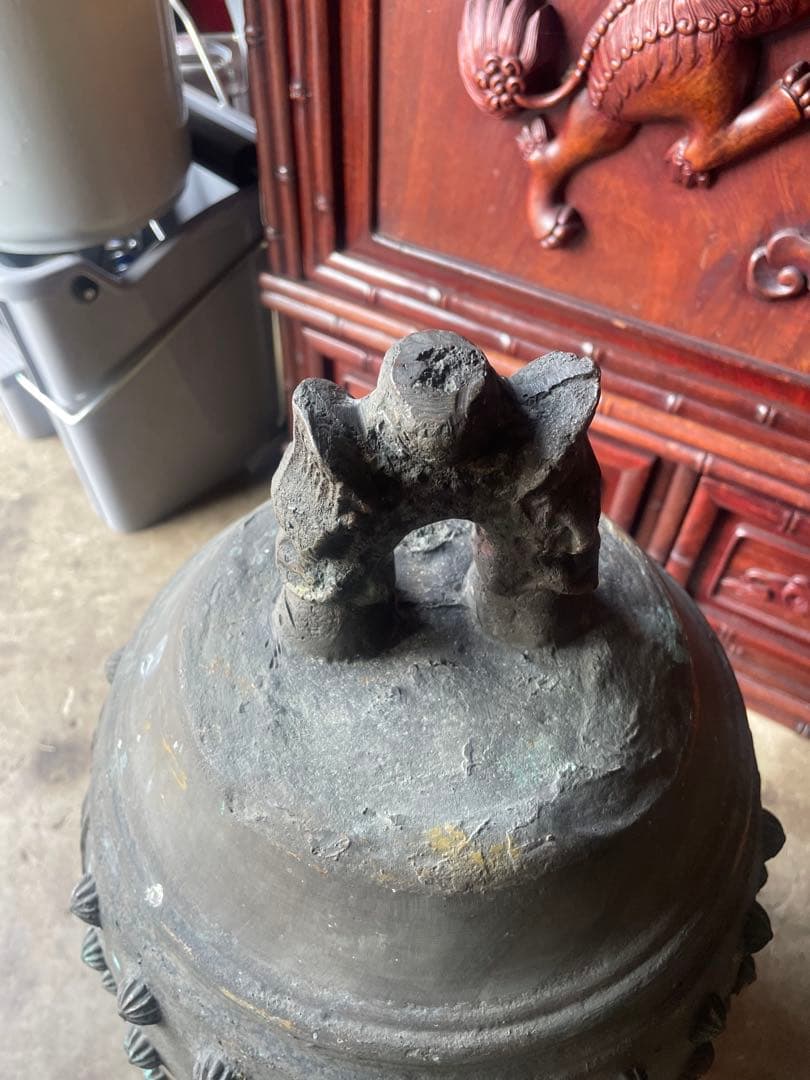喚鐘　古銅 工芸品 熊平特製古銅 仏教美術 時代物 古美術 釣鐘 銅製 青銅