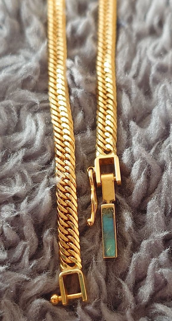 18金 喜平 12面トリプルカットアンクレット