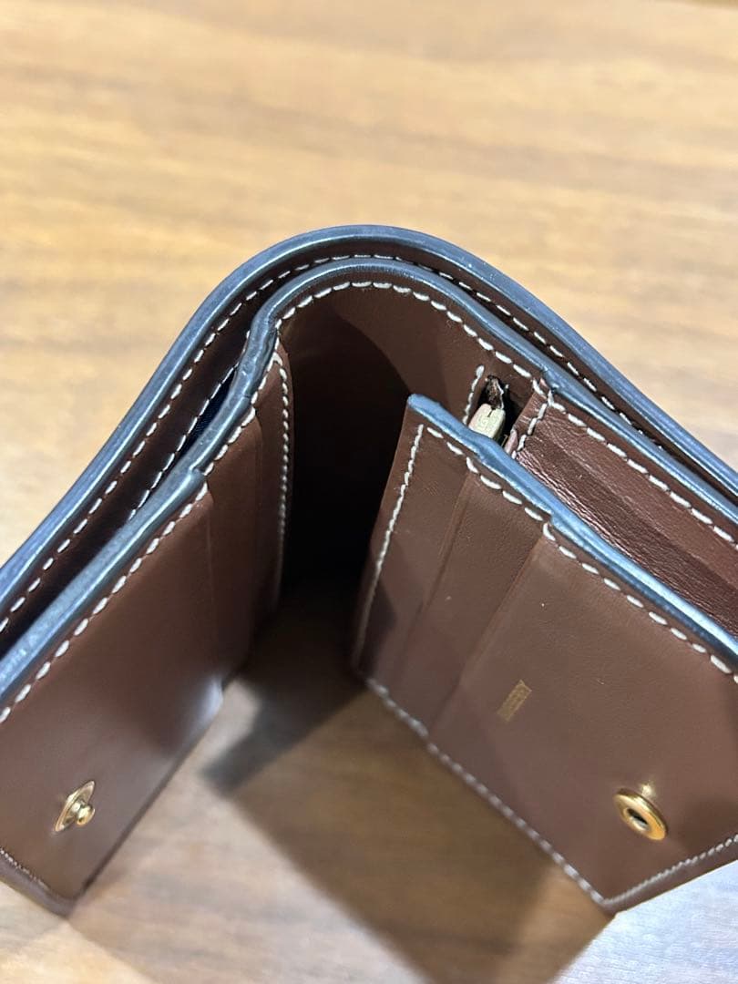 BURBERRY 二つ折り財布 ブラウン チェック柄