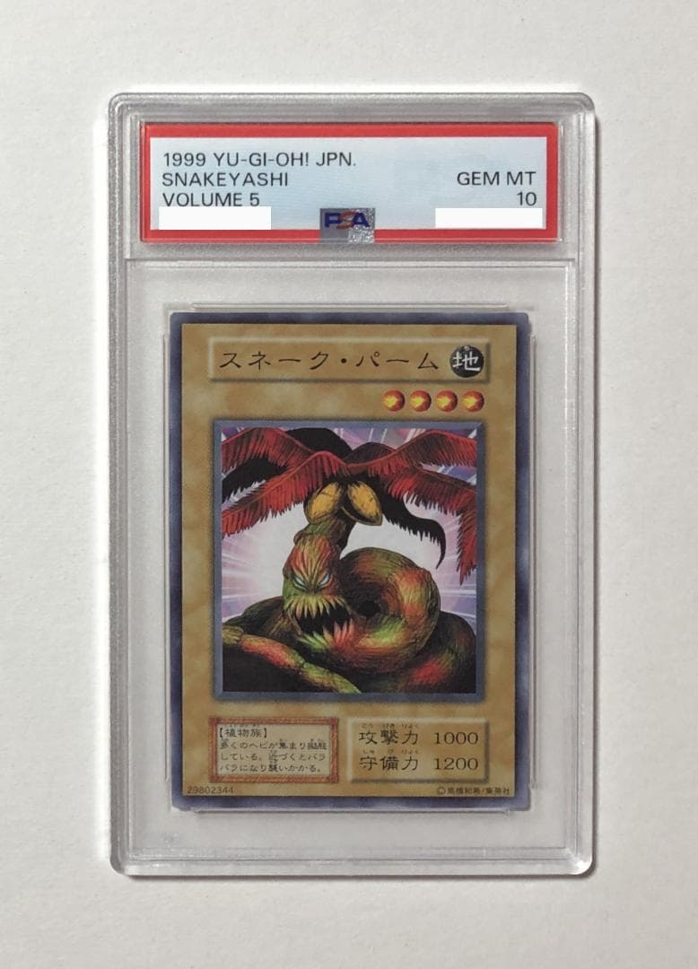 遊戯王 スネーク・パーム PSA10 初期 Vol.5【1999年物】