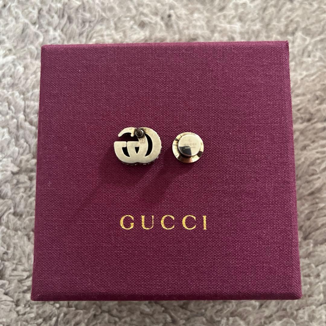 hulagirl 　GUCCI クリスタルダブルGブローチ　ピン
