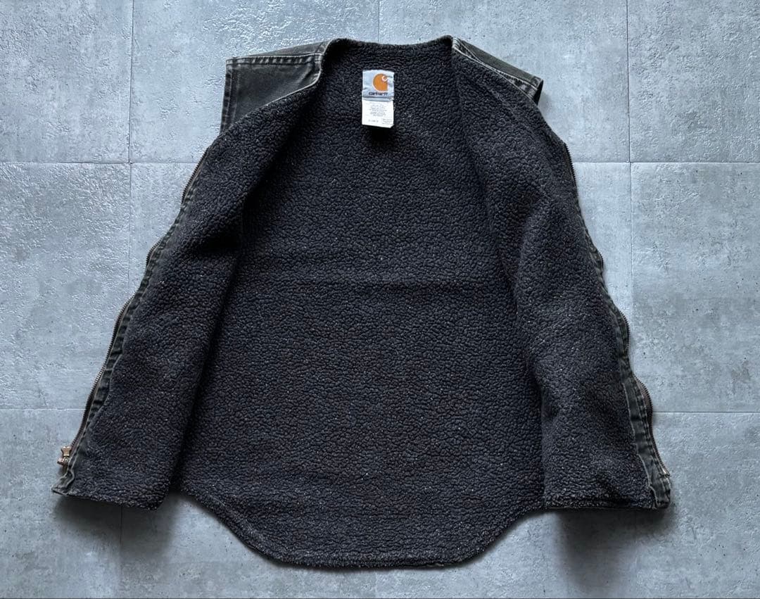 USA製　カーハート　ダックベスト　V13MOS モス　Sサイズ　ヴィンテージ