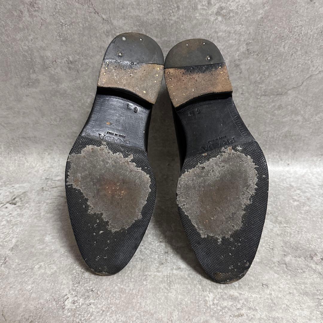 靴 00s prada archive leather dress shoes