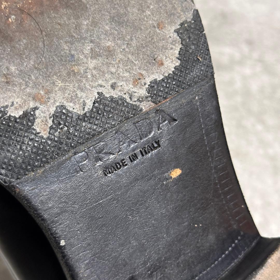 靴 00s prada archive leather dress shoes