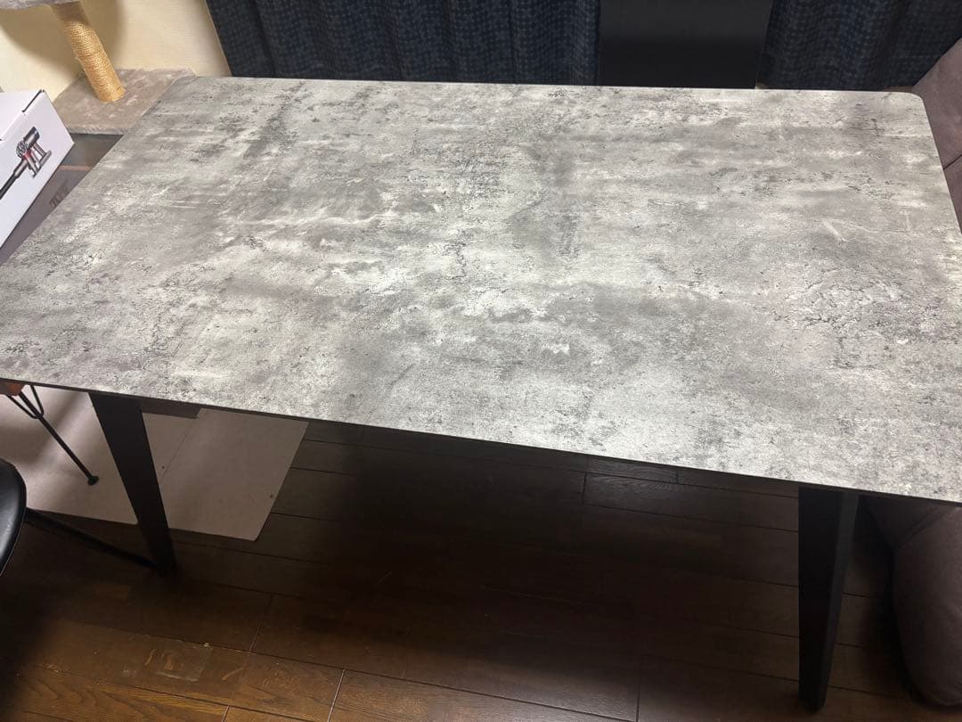 《オシャレ》極美品！モダン石目調！ダイニングテーブル