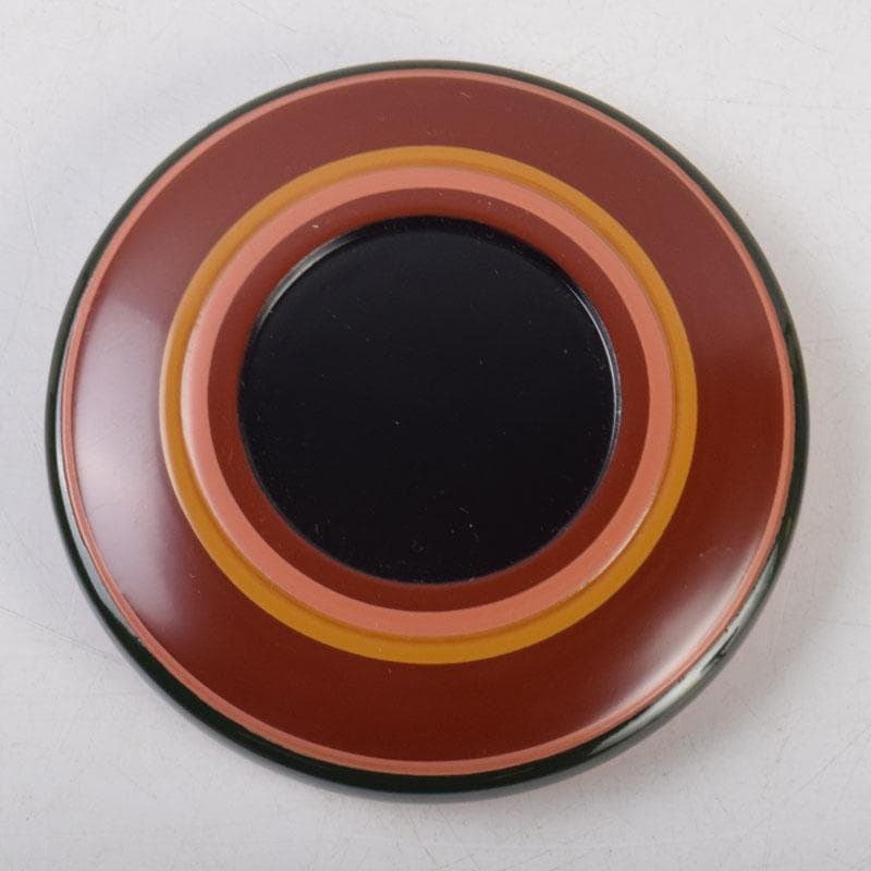 茶道具　中村香鳳作　独楽塗　香合　共箱　V　8566