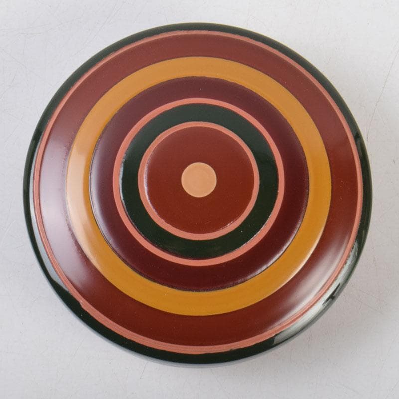 茶道具　中村香鳳作　独楽塗　香合　共箱　V　8566