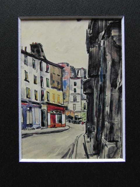 荻須高徳、『サン・メダール』、希少な画集より、新品高級額・額装付