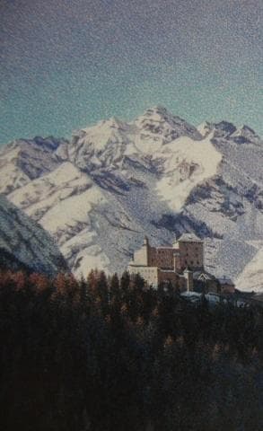 芦田芳生、【湖上雪嶺】