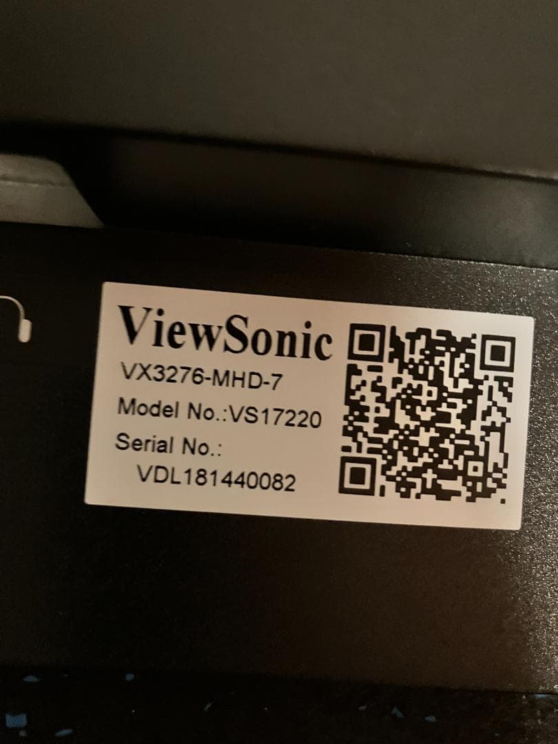 ViewSonic VX3276-MHD-7 ※訳アリ