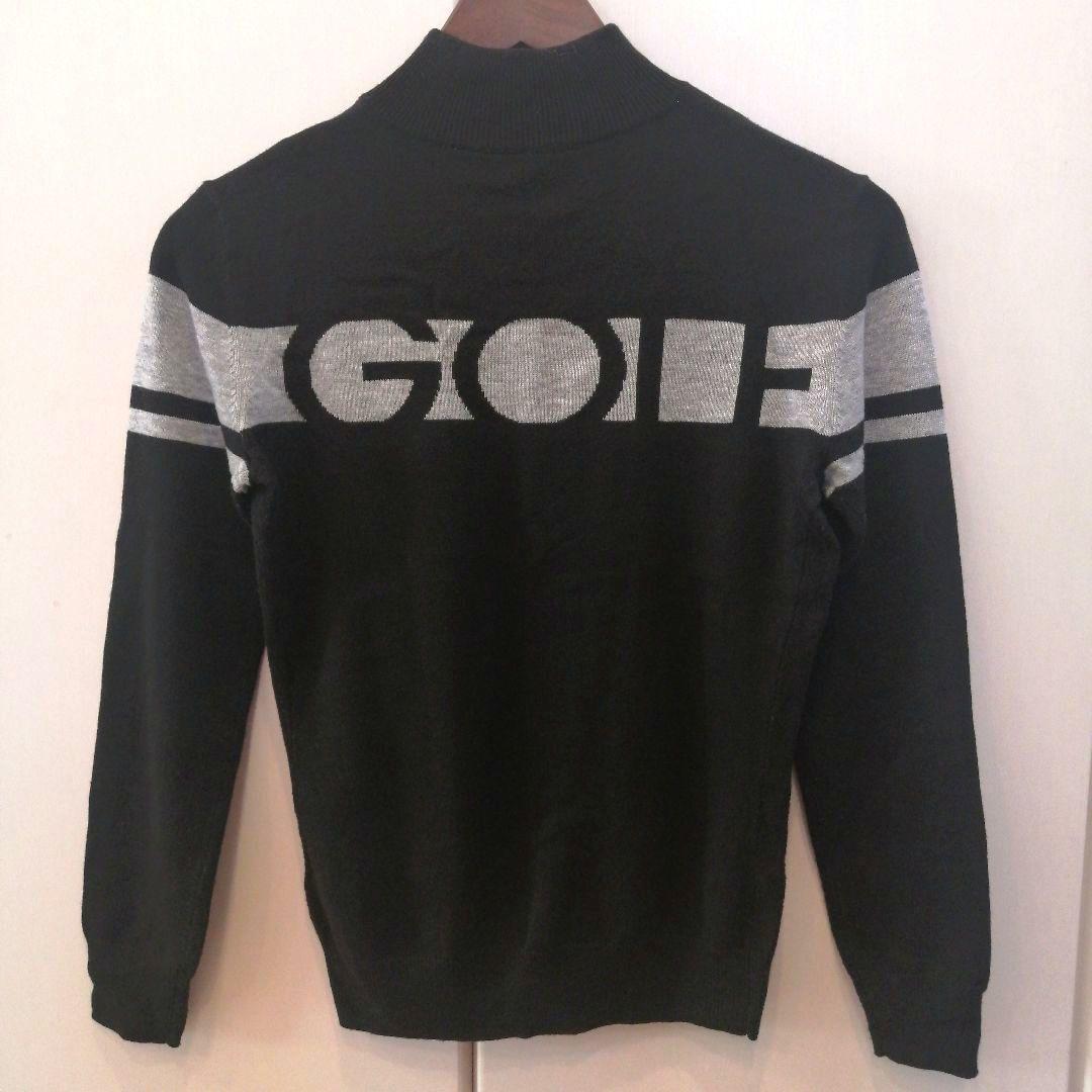 デサントゴルフ ジップスタンドセーター ニット スカート セットアップ ブラック