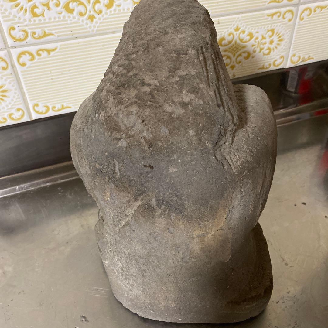 レトロ　鹿児島　石仏、農家の神様　田の神、田のカンサア　縁起物