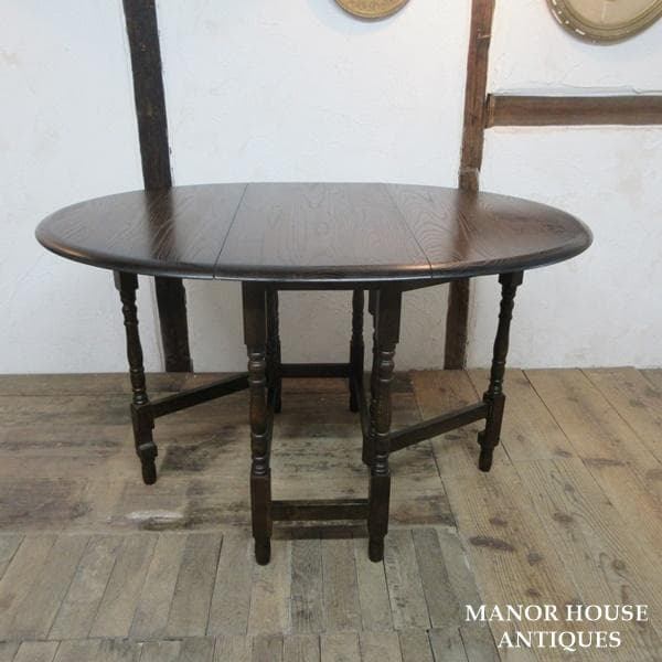 イギリス アンティーク 家具 ゲートレッグテーブル ダイニング 英国 6973d