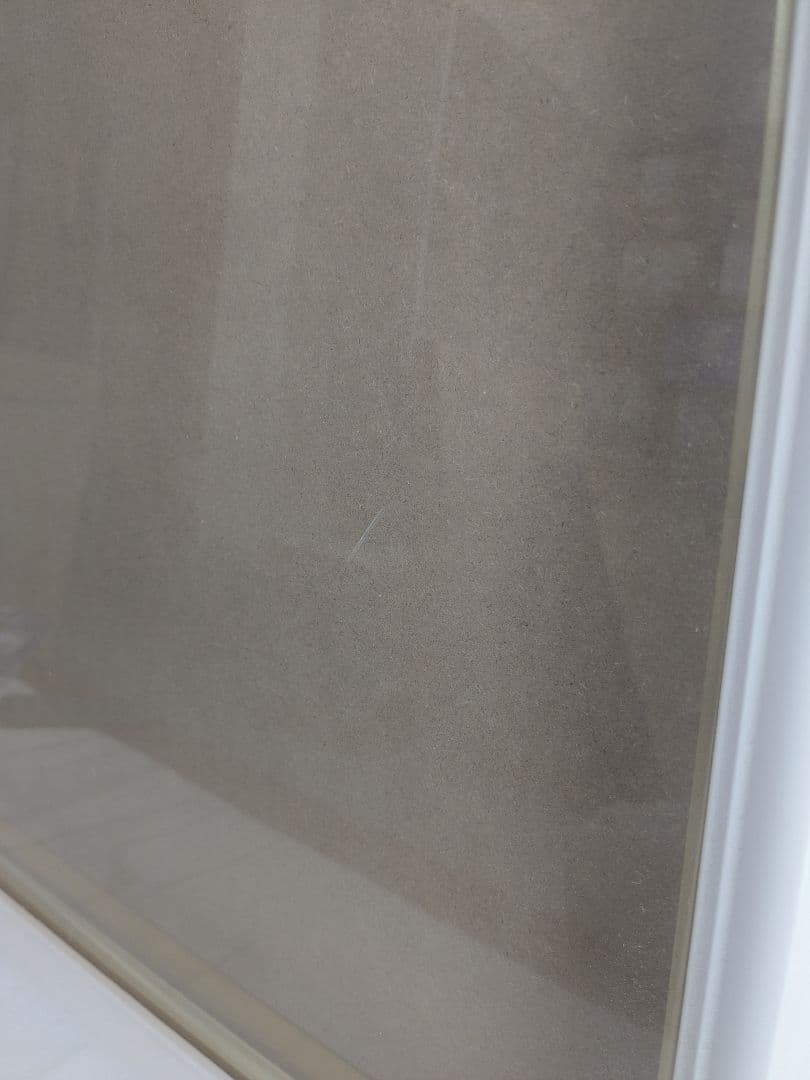 額縁 ホワイト F10 金縁 アクリル付き アンティーク ヴィンテージ