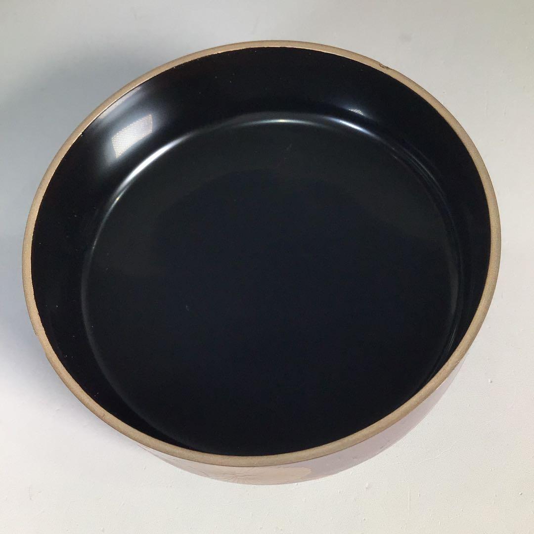 Ｎ８７７　棗　『岡田紫峯作』『溜塗』『松蒔絵』『雪吹棗』　共箱　茶道具