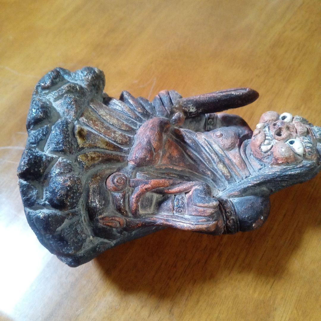 ★清水公照　不動明王坐像　泥佛　煎茶道具