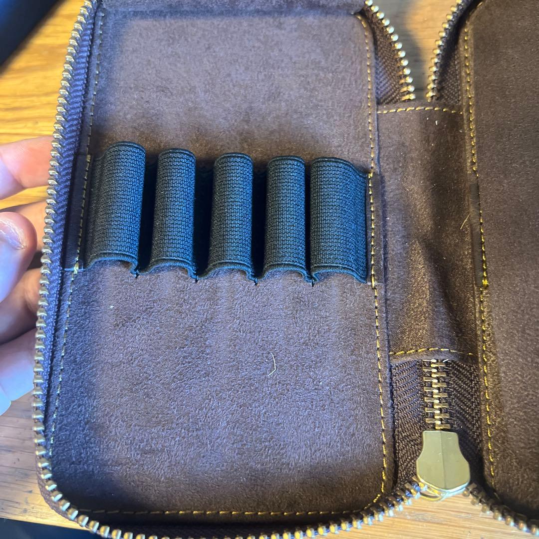 バハギア&クラフト ラウンドジップペンケース 10本挿し