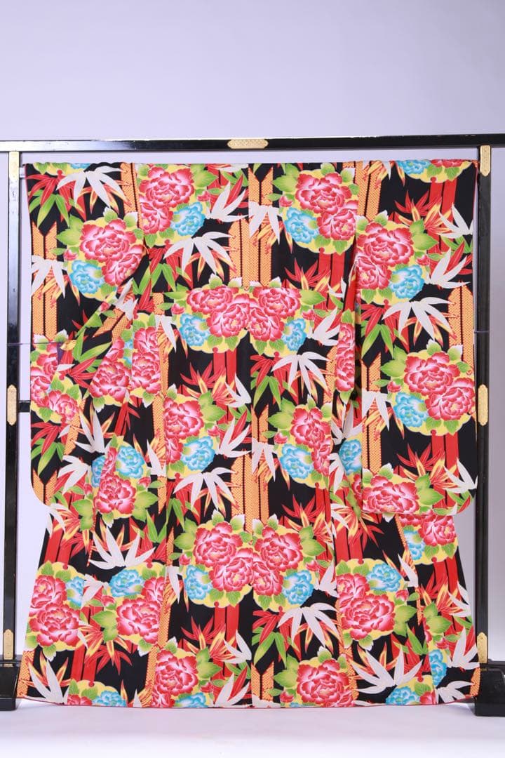 振袖　振袖単品　ほぼ新品　着物　洗える着物　化繊