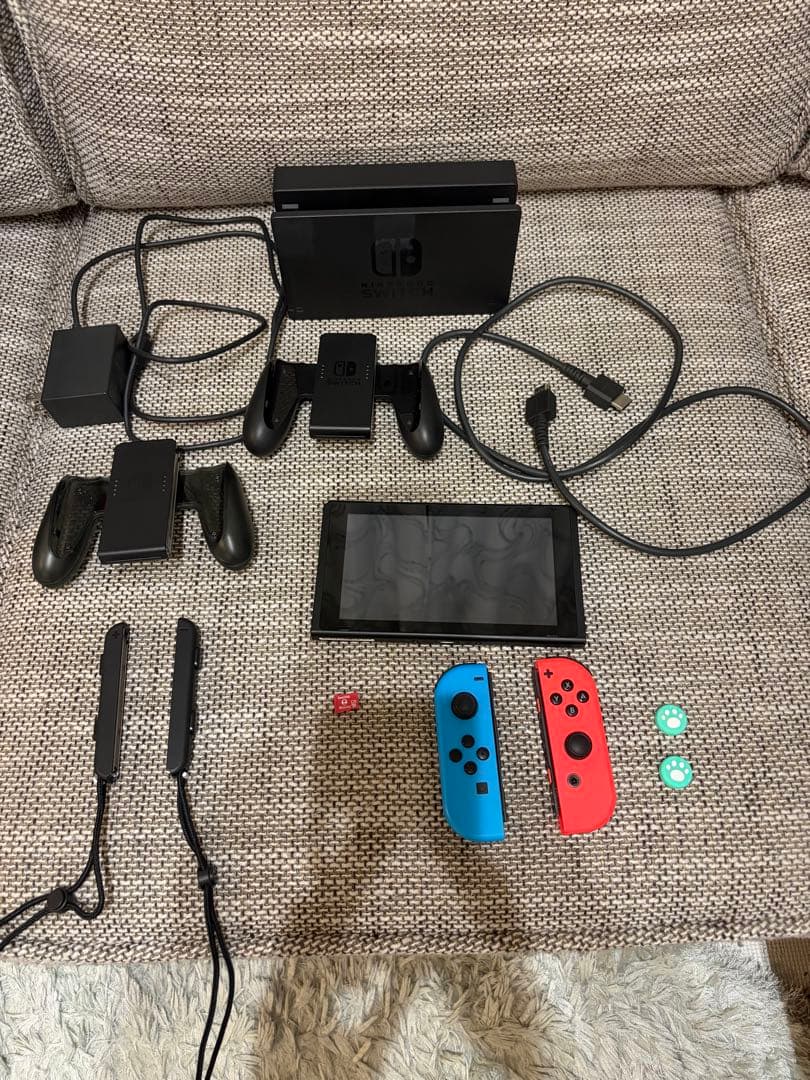 Switch 本体、リングフィット、充電グリップ、ケース、修理キットのセット