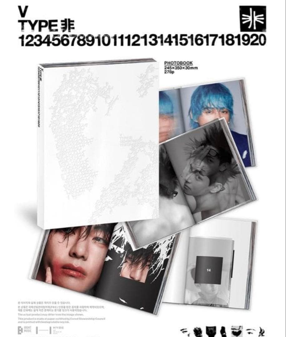 【新品未開封】 BTS V ‘TYPE 非’ フォトブック・POSTER SET