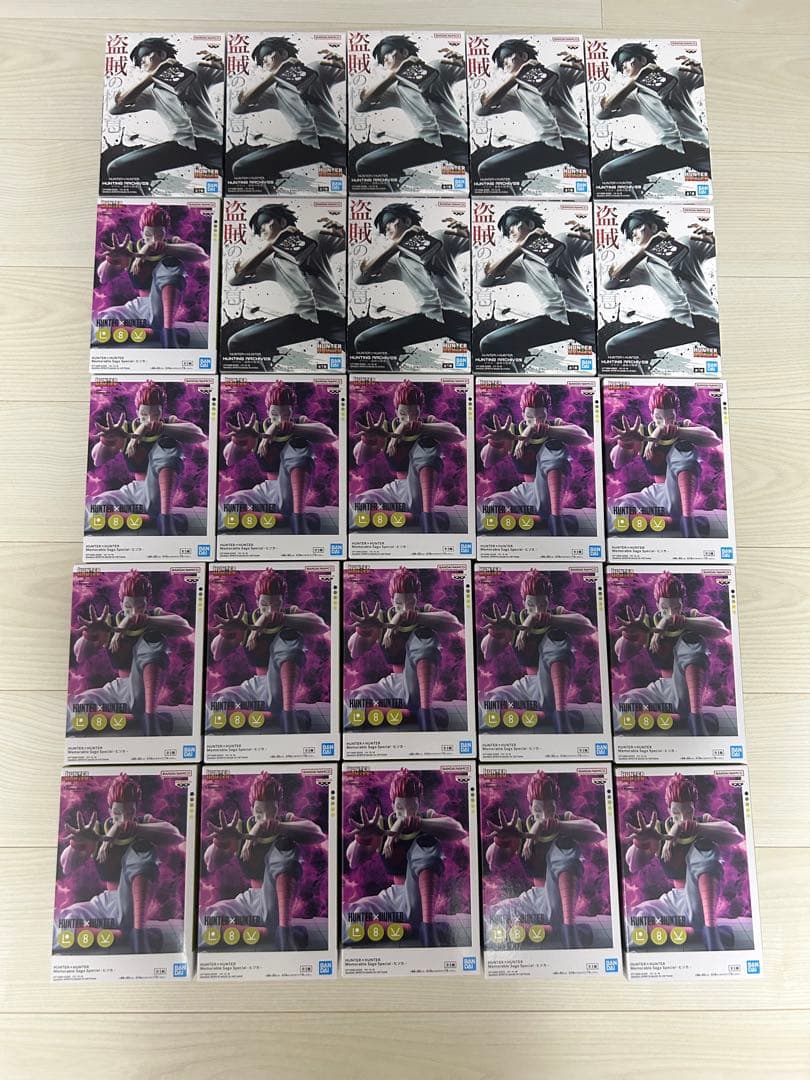 ハンターハンター(HUNTER×HUNTER)ヒソカ　クロロ フィギュア　25個