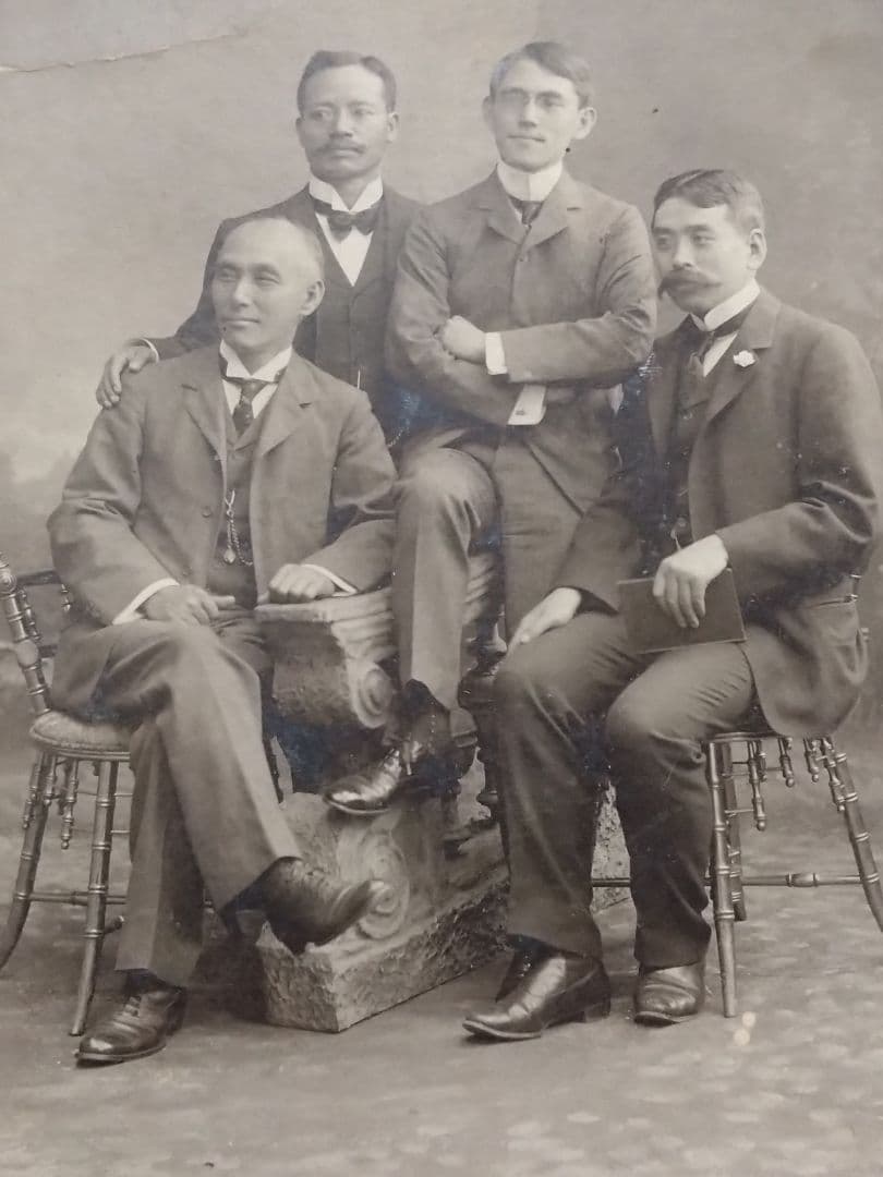 1895年　森村組　ノリタケ創設者一族　「渡欧の一行」　肖像写真　ベルリン写真館