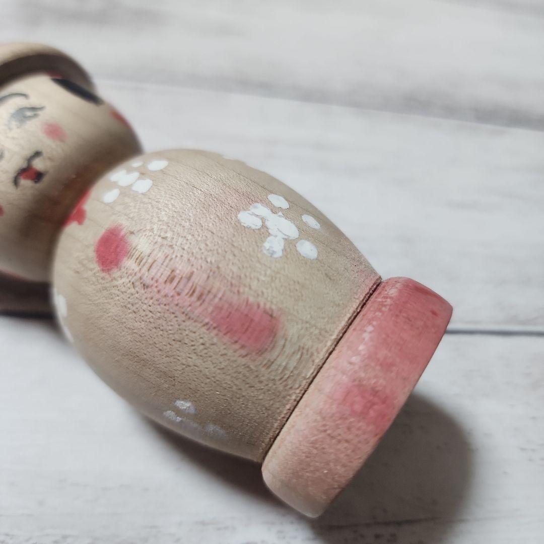 期間限定値下げ　こけし　帽子こけし　阿保金光　高さ約11cm