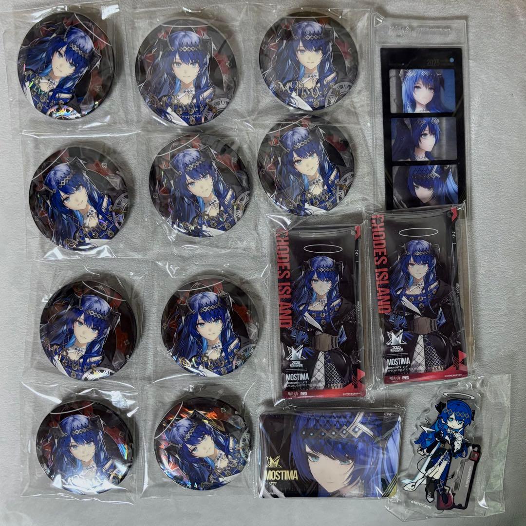 モスティマ アークナイツ 音律聯覚 通行認証 缶バッジ アクリルスタンド しおり