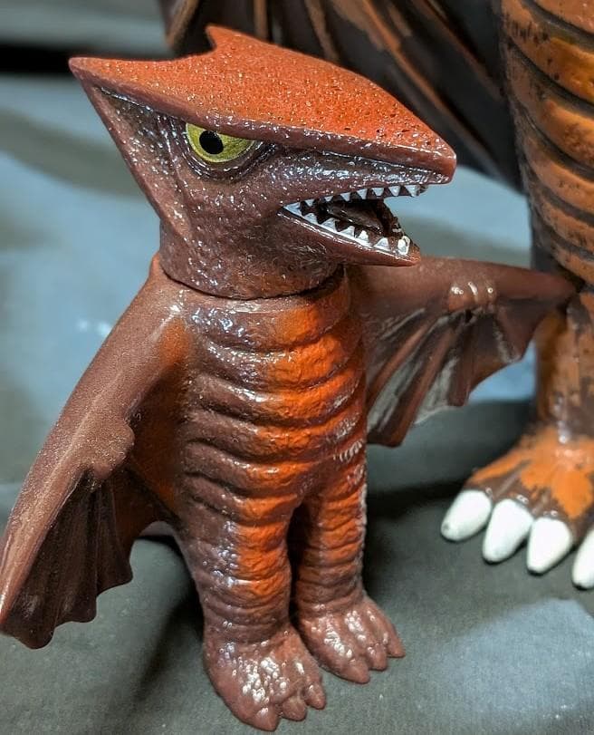 ギャオス 昭和ガメラ対戦怪獣（日東復刻）スタンダード＆ミドル ソフビフィギュア