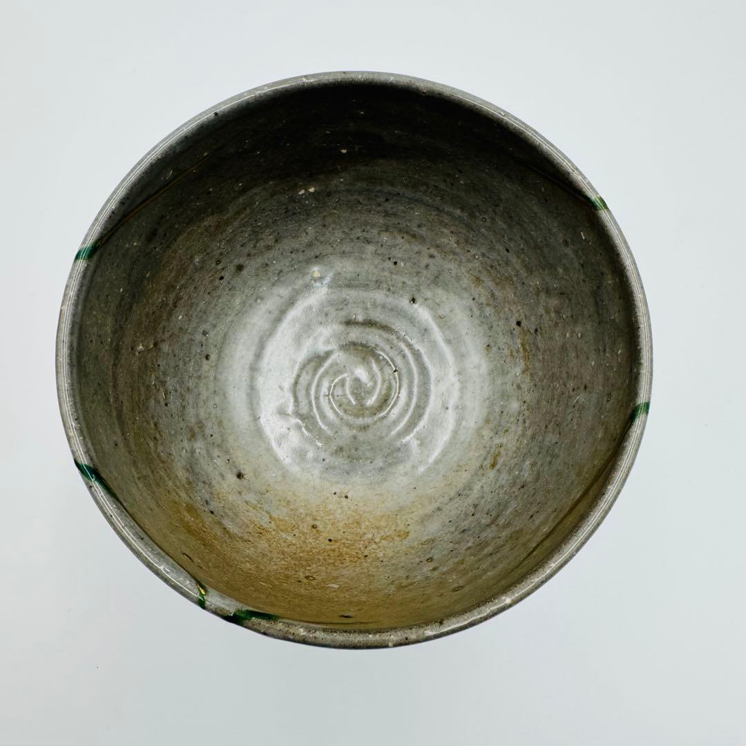 【清閑寺　杉田祥平　色絵桔梗に秋草画　茶碗　共箱】茶道具　骨董　アンティーク