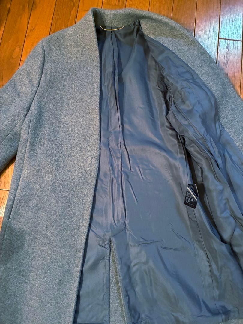 deuxieme classe ノーカラー　チェスターコート　超美品‼️