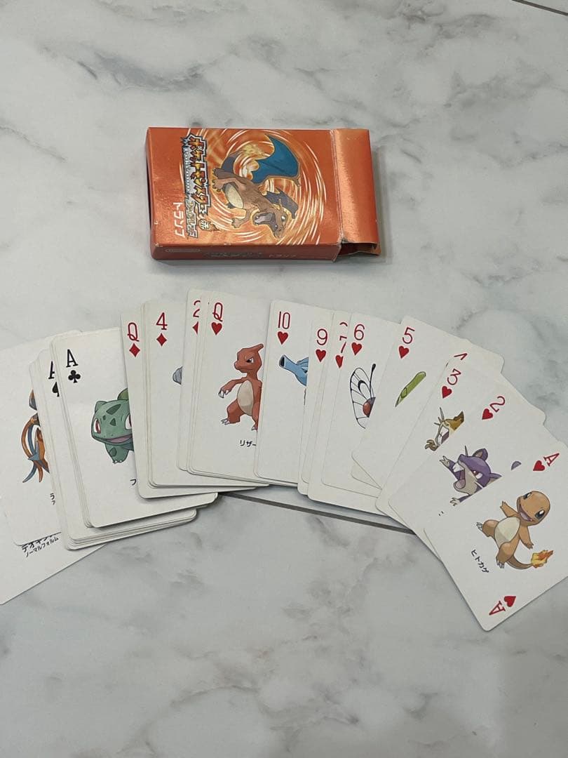 【激レア！】　【当時物！！】ポケットモンスター　ファイヤレッド　トランプ　（赤）