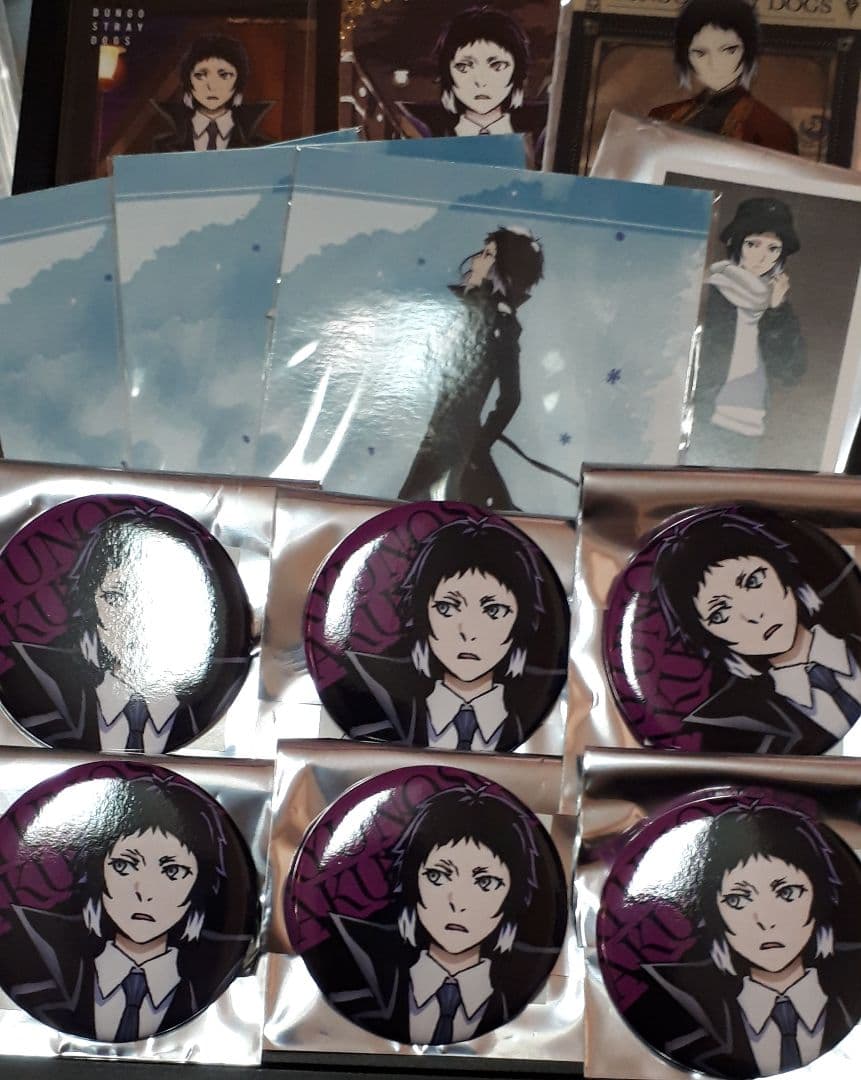 文豪ストレイドッグス　芥川龍之介　缶バッジ　ブロマイド　カード　丸井　出張　学園