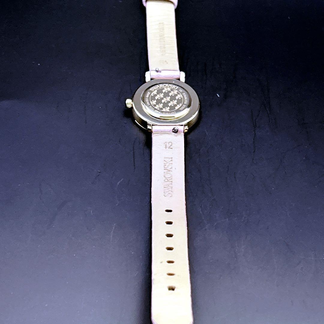 ✨極美品✨SWAROVSKI レディース 腕時計 ピンク 保護シール 稼働