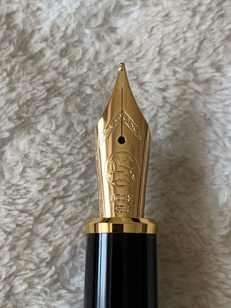 呉竹 くれ竹 夢銀河 天然木 万年筆 14K