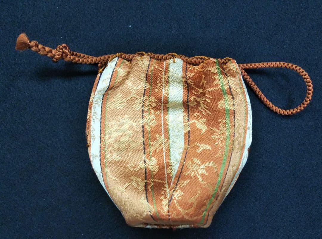 茶道具 茶入 肩付 肩衝 仕服 珠光裂 間道 西陣織 新品