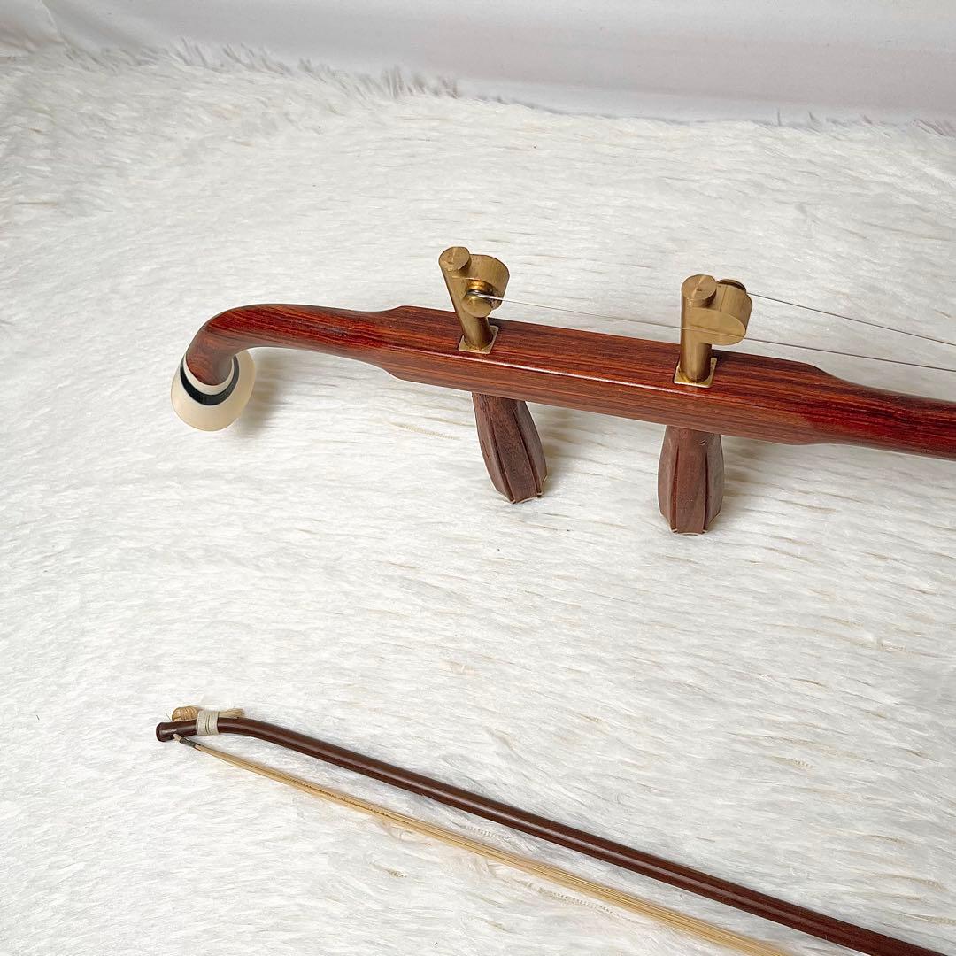 【正規証付】 二胡 弓松脂 ケース付 本蛇皮製